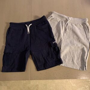 NWOT Boys Navy and Gray Shorts Set